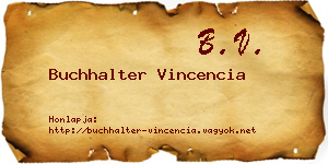 Buchhalter Vincencia névjegykártya